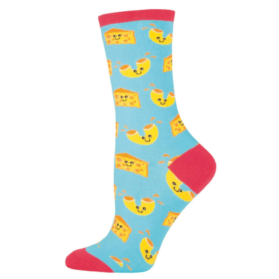 Socksmith Women's 'Mac 'N Cheese' Bright Blue Socks