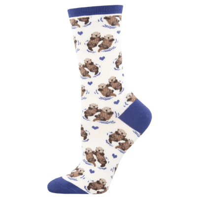 Socksmith Women's 'Significant Otter' White Socks