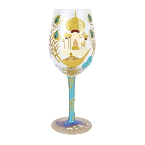 Lolita® Disney Aladdin 'Show Me The World' Wine Glass
