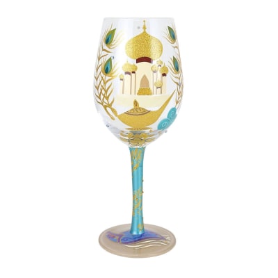 Lolita® Disney Aladdin 'Show Me The World' Wine Glass