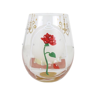 Lolita® Disney Beauty and the Beast 'Choose To Dream' Stemless Wine Glass