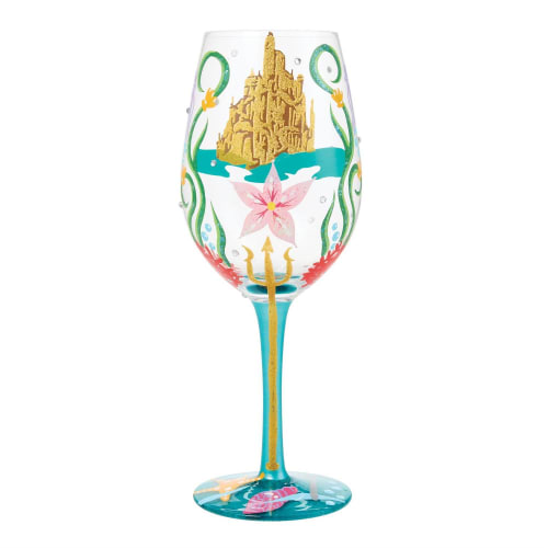 Lolita® Disney The Little Mermaid 'Ride Your Own Wave' Wine Glass