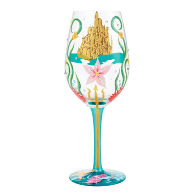 Lolita® Disney The Little Mermaid 'Ride Your Own Wave' Wine Glass