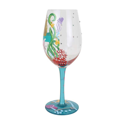 Lolita® Disney The Little Mermaid 'Ride Your Own Wave' Wine Glass