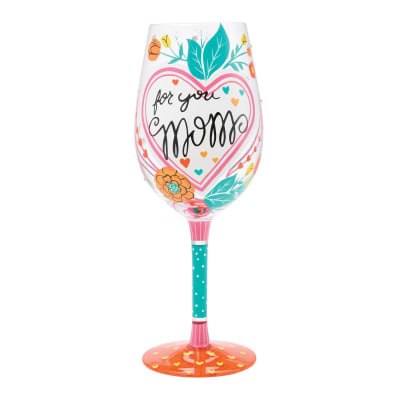 Lolita® My Mom Has My Heart Wine Glass