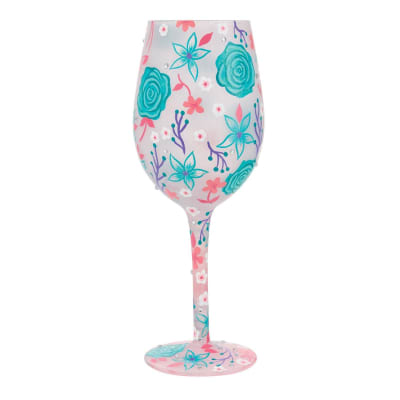 Lolita® Fancy Florals Wine Glass