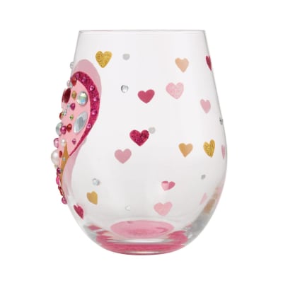Lolita® Jewels of the Heart Stemless Wine Glass
