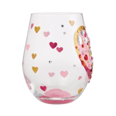 Lolita® Jewels of the Heart Stemless Wine Glass