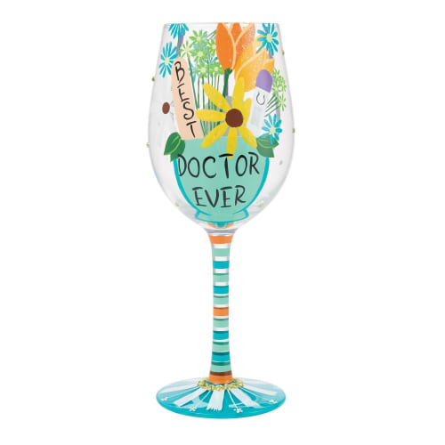 Lolita® Best Doctor Ever Wine Glass