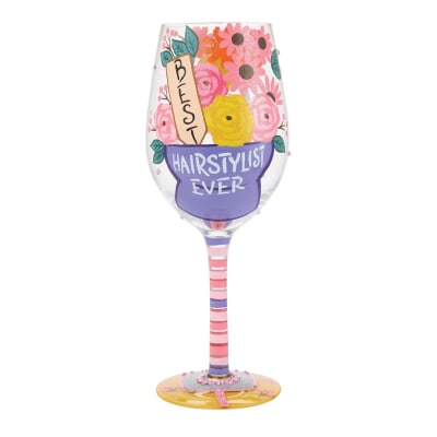 Lolita® Best Hairstylist Ever Wine Glass