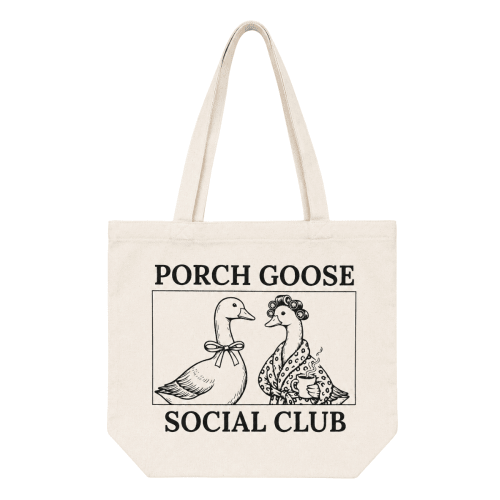 Porch Goose Social Club Canvas Tote Bag