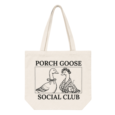 Porch Goose Social Club Canvas Tote Bag