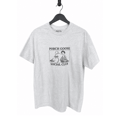 Porch Goose Social Club T-Shirt - Ash Grey
