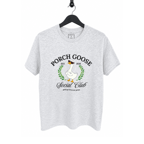 Porch Goose Social Club G2G Dress My Goose T-Shirt - Ash Grey