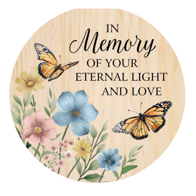 Memorial 'Eternal Light and Love' 3-Wick Candle