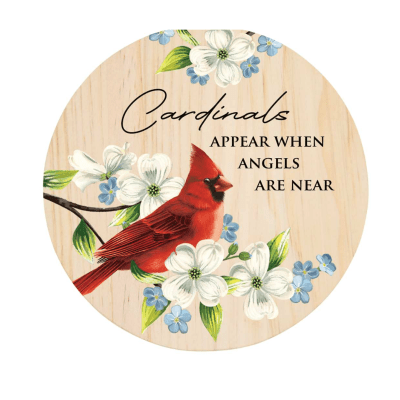 Memorial 'Cardinals Appear When Angels Are Near' 3-Wick Candle