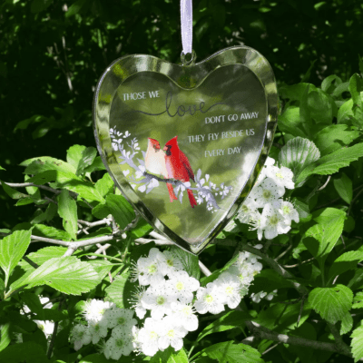 Always By Your Side Memorial 'Those We Love' Mirrored Glass Ornament