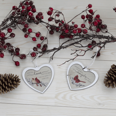Always By Your Side Memorial 'Those We Love' Mirrored Glass Ornament