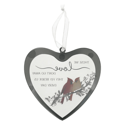 Always By Your Side Memorial 'Those We Love' Mirrored Glass Ornament