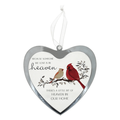 Always By Your Side Memorial 'Heaven In Our Home' Mirrored Glass Ornament
