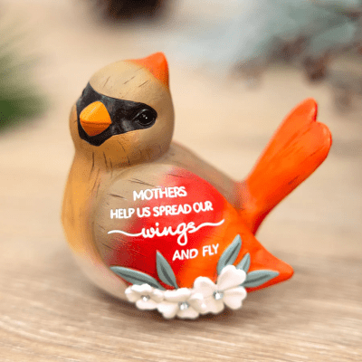 Always By Your Side 'Mothers Help Us Spread Our Wings' Cardinal Figurine