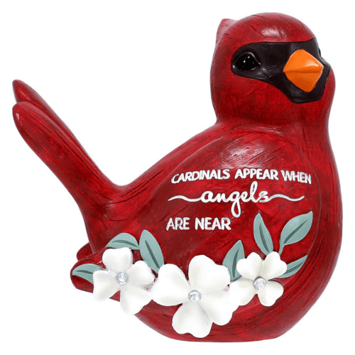 Always By Your Side Memorial 'Angels Are Near' Cardinal Figurine