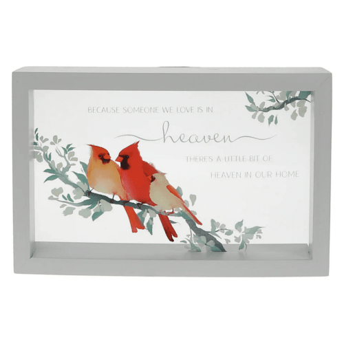 Always By Your Side Memorial 'Heaven In Our Home' Framed Glass Plaque