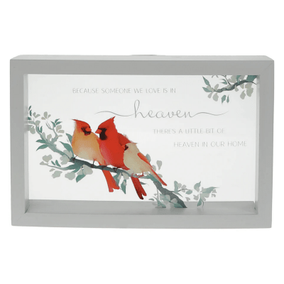 Always By Your Side Memorial 'Heaven In Our Home' Framed Glass Plaque