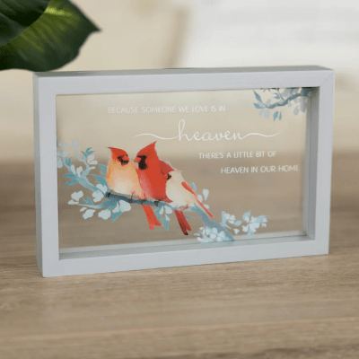 Always By Your Side Memorial 'Heaven In Our Home' Framed Glass Plaque