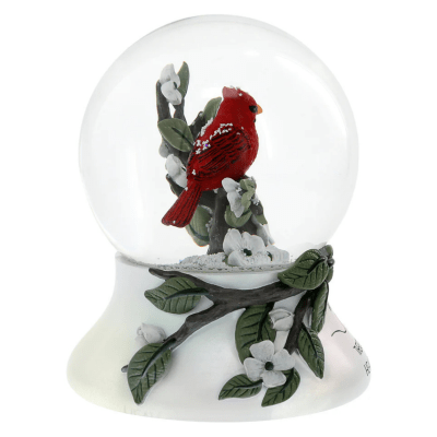 Always By Your Side Memorial 'Heaven In Our Home' Cardinal Musical Glitter Globe