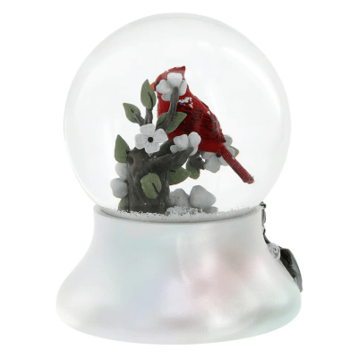 Always By Your Side Memorial 'Heaven In Our Home' Cardinal Musical Glitter Globe