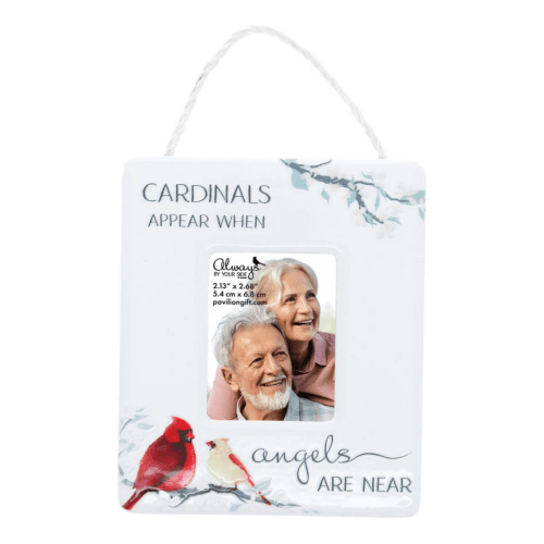 Always By Your Side Memorial 'Cardinals Appear Angels Are Near' Hanging Picture Frame