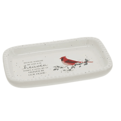 Always By Your Side Memorial 'Heaven In Our Home' Cardinal Trinket Dish