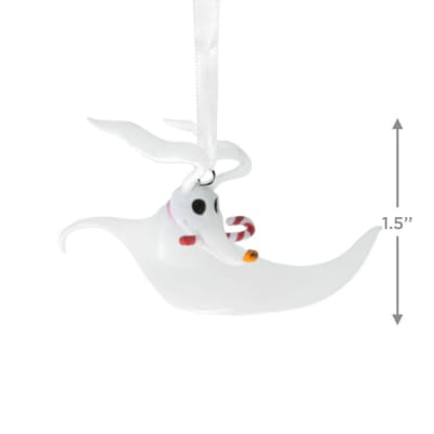 Disney Tim Burton's The Nightmare Before Christmas Zero With Candy Cane Hallmark Ornament