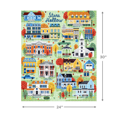 Gilmore Girls Stars Hollow Map 1,000-Piece Jigsaw Puzzle
