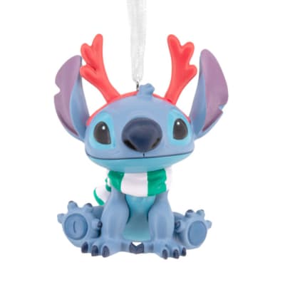 Disney Stitch With Red Antlers Hallmark Ornament
