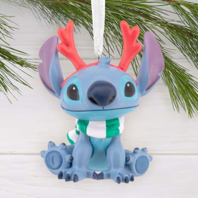 Disney Stitch With Red Antlers Hallmark Ornament