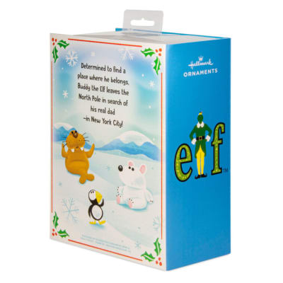Elf Buddy the Elf™ and Narwhal Hallmark Ornaments, Set of 2
