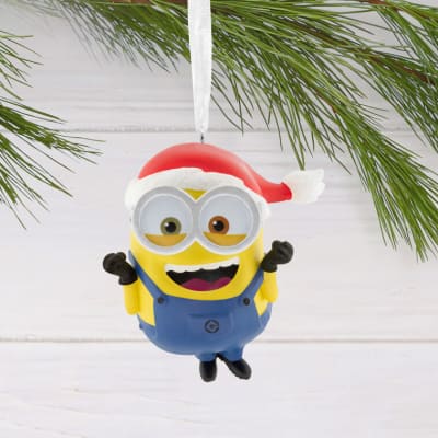 Minions Bob in Santa Hat Hallmark Ornament