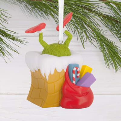 Dr. Seuss's How the Grinch Stole Christmas!™ Grinch in Chimney Hallmark Ornament