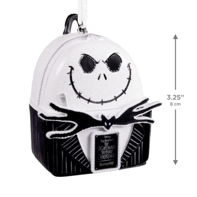 Loungefly Disney Tim Burton's The Nightmare Before Christmas Jack Skellington Backpack Hallmark Ornament