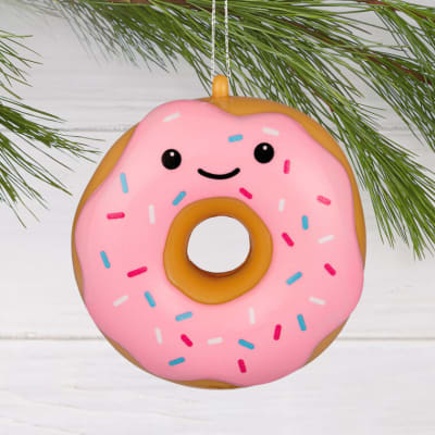 Smiling Sprinkle Donut Shatterproof Hallmark Ornament
