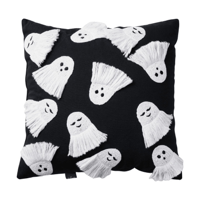 Fringe Ghosts Halloween Pillow