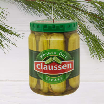 Kraft Claussen™ Pickles Jar Shatterproof Hallmark Ornament