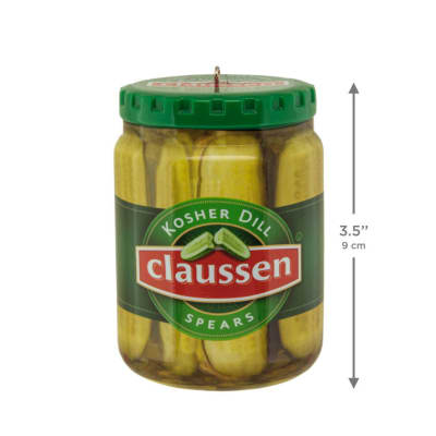 Kraft Claussen™ Pickles Jar Shatterproof Hallmark Ornament