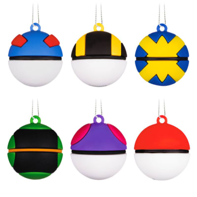 Mini Pokémon Poké Ball Shatterproof Hallmark Ornaments, Set of 6