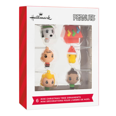 Mini Peanuts® Shatterproof Hallmark Ornaments, Set of 6