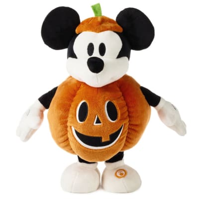 Disney Jack-o'-Lantern Mickey Mouse Plush With Sound and Motion, 12.5