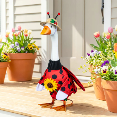 Giddy the Goose | Porch Goose Outfit, Ladybug