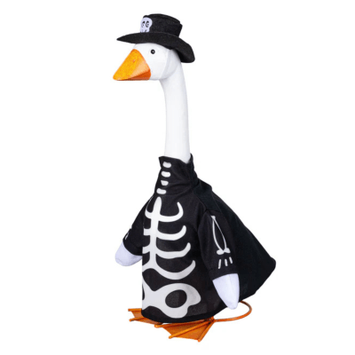 Giddy the Goose | Porch Goose Outfit, Skeleton Glow in Dark